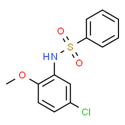 ChemSpider 2D Image | N-(5-Chloro-2-methoxyphenyl)benzenesulfonamide | C13H12ClNO3S