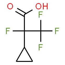 ChemSpider 2D Image | 2-Cyclopropyl-2,3,3,3-tetrafluoropropanoic acid | C6H6F4O2
