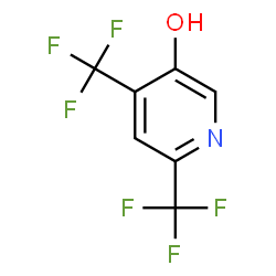 ChemSpider 2D Image | 4,6-Bis(trifluoromethyl)-3-pyridinol | C7H3F6NO