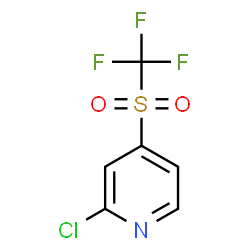 ChemSpider 2D Image | 2-Chloro-4-[(trifluoromethyl)sulfonyl]pyridine | C6H3ClF3NO2S