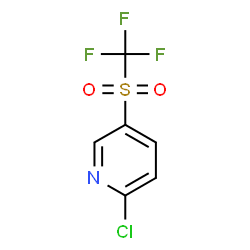 ChemSpider 2D Image | 2-Chloro-5-[(trifluoromethyl)sulfonyl]pyridine | C6H3ClF3NO2S