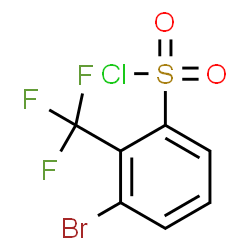 ChemSpider 2D Image | 3-Bromo-2-(trifluoromethyl)benzenesulfonyl chloride | C7H3BrClF3O2S