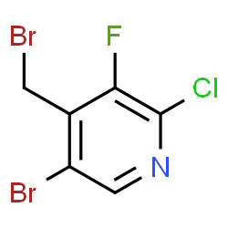 ChemSpider 2D Image | 5-Bromo-4-(bromomethyl)-2-chloro-3-fluoropyridine | C6H3Br2ClFN