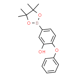 ChemSpider 2D Image | 2-Phenoxy-5-(4,4,5,5-tetramethyl-1,3,2-dioxaborolan-2-yl)phenol | C18H21BO4