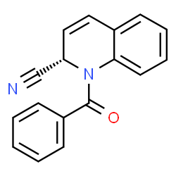 ChemSpider 2D Image | (2S)-1-Benzoyl-1,2-dihydro-2-quinolinecarbonitrile | C17H12N2O