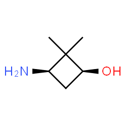 ChemSpider 2D Image | (1S,3R)-3-Amino-2,2-dimethylcyclobutanol | C6H13NO