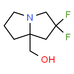 ChemSpider 2D Image | (2,2-Difluoro-hexahydro-1H-pyrrolizin-7a-yl)methanol | C8H13F2NO