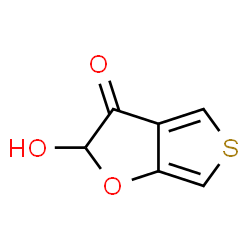 ChemSpider 2D Image | 2-Hydroxythieno[3,4-b]furan-3(2H)-one | C6H4O3S