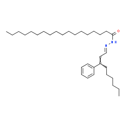 ChemSpider 2D Image | N'-[(1E,2E)-3-Phenyl-2-nonen-1-ylidene]octadecanehydrazide | C33H56N2O