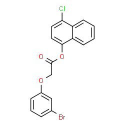 ChemSpider 2D Image | 4-Chloro-1-naphthyl (3-bromophenoxy)acetate | C18H12BrClO3