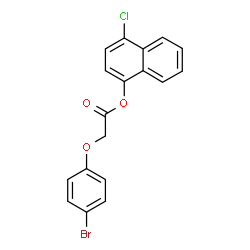 ChemSpider 2D Image | 4-Chloro-1-naphthyl (4-bromophenoxy)acetate | C18H12BrClO3