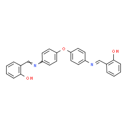 ChemSpider 2D Image | 2,2'-{Oxybis[4,1-phenylenenitrilo(E)methylylidene]}diphenol | C26H20N2O3