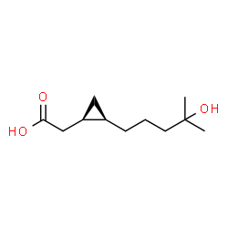 ChemSpider 2D Image | cis-[2-(4-hydroxy-4-methylpentyl)cyclopropyl]-acetic acid | C11H20O3