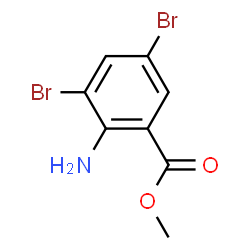 ChemSpider 2D Image | Methyl 2-amino-3,5-dibromobenzoate | C8H7Br2NO2