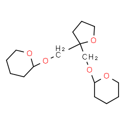 ChemSpider 2D Image | (2R,2'S)-2,2'-[(2r)-Tetrahydrofuran-2,2-diylbis(methyleneoxy)]bis(tetrahydro-2H-pyran) | C16H28O5