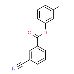 ChemSpider 2D Image | 3-Iodophenyl 3-cyanobenzoate | C14H8INO2