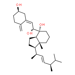 ChemSpider 2D Image | (3R,5Z,7R,8beta,22E)-9,10-Secoergosta-5,10,22-triene-3,7,8-triol | C28H46O3
