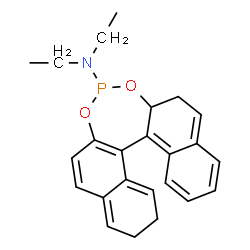 ChemSpider 2D Image | (2aR,4R)-N,N-Diethyl-2,2a,9,10-tetrahydrodinaphtho[2,1-d:1',2'-f][1,3,2]dioxaphosphepin-4-amine | C24H26NO2P