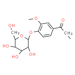 ChemSpider 2D Image | 2-Methoxy-4-propionylphenyl alpha-L-idopyranoside | C16H22O8