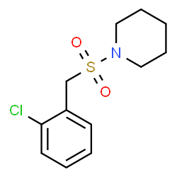 ChemSpider 2D Image | 1-[(2-Chlorobenzyl)sulfonyl]piperidine | C12H16ClNO2S