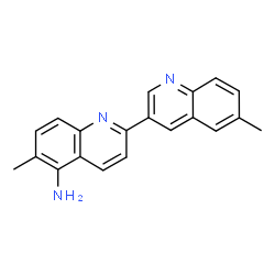 ChemSpider 2D Image | 6,6'-Dimethyl-2,3'-biquinolin-5-amine | C20H17N3