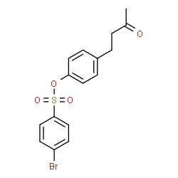 ChemSpider 2D Image | 4-(3-Oxobutyl)phenyl 4-bromobenzenesulfonate | C16H15BrO4S