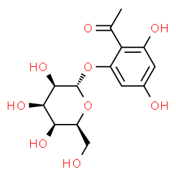 ChemSpider 2D Image | 2-Acetyl-3,5-dihydroxyphenyl alpha-L-talopyranoside | C14H18O9