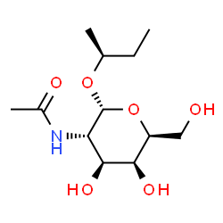 ChemSpider 2D Image | (2S)-2-Butanyl 2-acetamido-2-deoxy-alpha-L-galactopyranoside | C12H23NO6