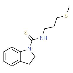 ChemSpider 2D Image | N-[3-(Methylsulfanyl)propyl]-1-indolinecarbothioamide | C13H18N2S2