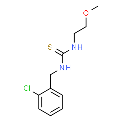 ChemSpider 2D Image | 1-(2-Chlorobenzyl)-3-(2-methoxyethyl)thiourea | C11H15ClN2OS