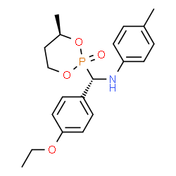ChemSpider 2D Image | N-{(S)-(4-Ethoxyphenyl)[(4R)-4-methyl-2-oxido-1,3,2-dioxaphosphinan-2-yl]methyl}-4-methylaniline | C20H26NO4P