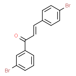 ChemSpider 2D Image | (2E)-1-(3-Bromophenyl)-3-(4-bromophenyl)-2-propen-1-one | C15H10Br2O