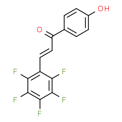 ChemSpider 2D Image | (2E)-1-(4-Hydroxyphenyl)-3-(pentafluorophenyl)-2-propen-1-one | C15H7F5O2