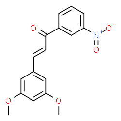 ChemSpider 2D Image | (2E)-3-(3,5-Dimethoxyphenyl)-1-(3-nitrophenyl)-2-propen-1-one | C17H15NO5