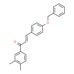 ChemSpider 2D Image | (2E)-3-[4-(Benzyloxy)phenyl]-1-(3,4-dimethylphenyl)-2-propen-1-one | C24H22O2