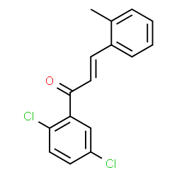 ChemSpider 2D Image | (2E)-1-(2,5-Dichlorophenyl)-3-(2-methylphenyl)-2-propen-1-one | C16H12Cl2O