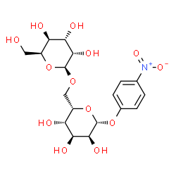 ChemSpider 2D Image | 4-Nitrophenyl 6-O-beta-L-gulopyranosyl-beta-L-gulopyranoside | C18H25NO13
