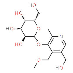 ChemSpider 2D Image | 5-(Hydroxymethyl)-4-(methoxymethyl)-2-methyl-3-pyridinyl beta-L-galactopyranoside | C15H23NO8