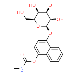 ChemSpider 2D Image | 4-(beta-L-Galactopyranosyloxy)-1-naphthyl methylcarbamate | C18H21NO8