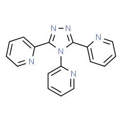 ChemSpider 2D Image | 2,2',2''-(4H-1,2,4-Triazole-3,4,5-triyl)tripyridine | C17H12N6