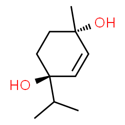 ChemSpider 2D Image | (1R,4S)-1-Isopropyl-4-methyl-2-cyclohexene-1,4-diol | C10H18O2