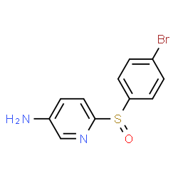 ChemSpider 2D Image | 6-[(4-Bromophenyl)sulfinyl]-3-pyridinamine | C11H9BrN2OS