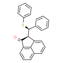ChemSpider 2D Image | (2S)-2-[(R)-Phenyl(phenylsulfanyl)methyl]-1(2H)-acenaphthylenone | C25H18OS