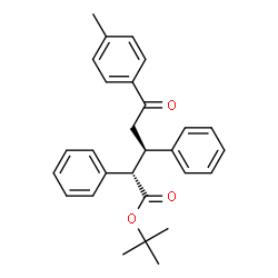 ChemSpider 2D Image | 2-Methyl-2-propanyl (2S,3R)-5-(4-methylphenyl)-5-oxo-2,3-diphenylpentanoate | C28H30O3