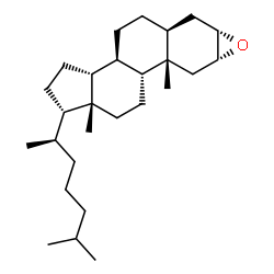 ChemSpider 2D Image | (2beta,3beta,5beta,10alpha,14beta)-2,3-Epoxycholestane | C27H46O