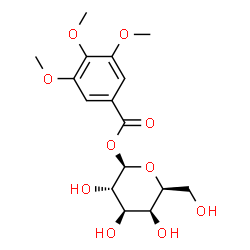 ChemSpider 2D Image | 1-O-(3,4,5-Trimethoxybenzoyl)-beta-L-galactopyranose | C16H22O10