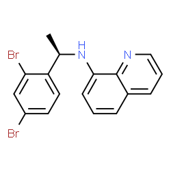 ChemSpider 2D Image | N-[(1R)-1-(2,4-Dibromophenyl)ethyl]-8-quinolinamine | C17H14Br2N2