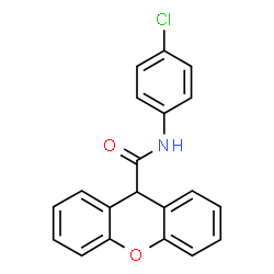 ChemSpider 2D Image | N-(4-Chlorophenyl)-9H-xanthene-9-carboxamide | C20H14ClNO2