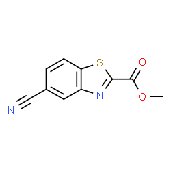 ChemSpider 2D Image | Methyl 5-cyano-1,3-benzothiazole-2-carboxylate | C10H6N2O2S