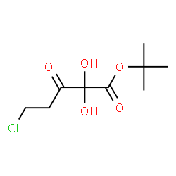 ChemSpider 2D Image | 2-Methyl-2-propanyl 5-chloro-2,2-dihydroxy-3-oxopentanoate | C9H15ClO5